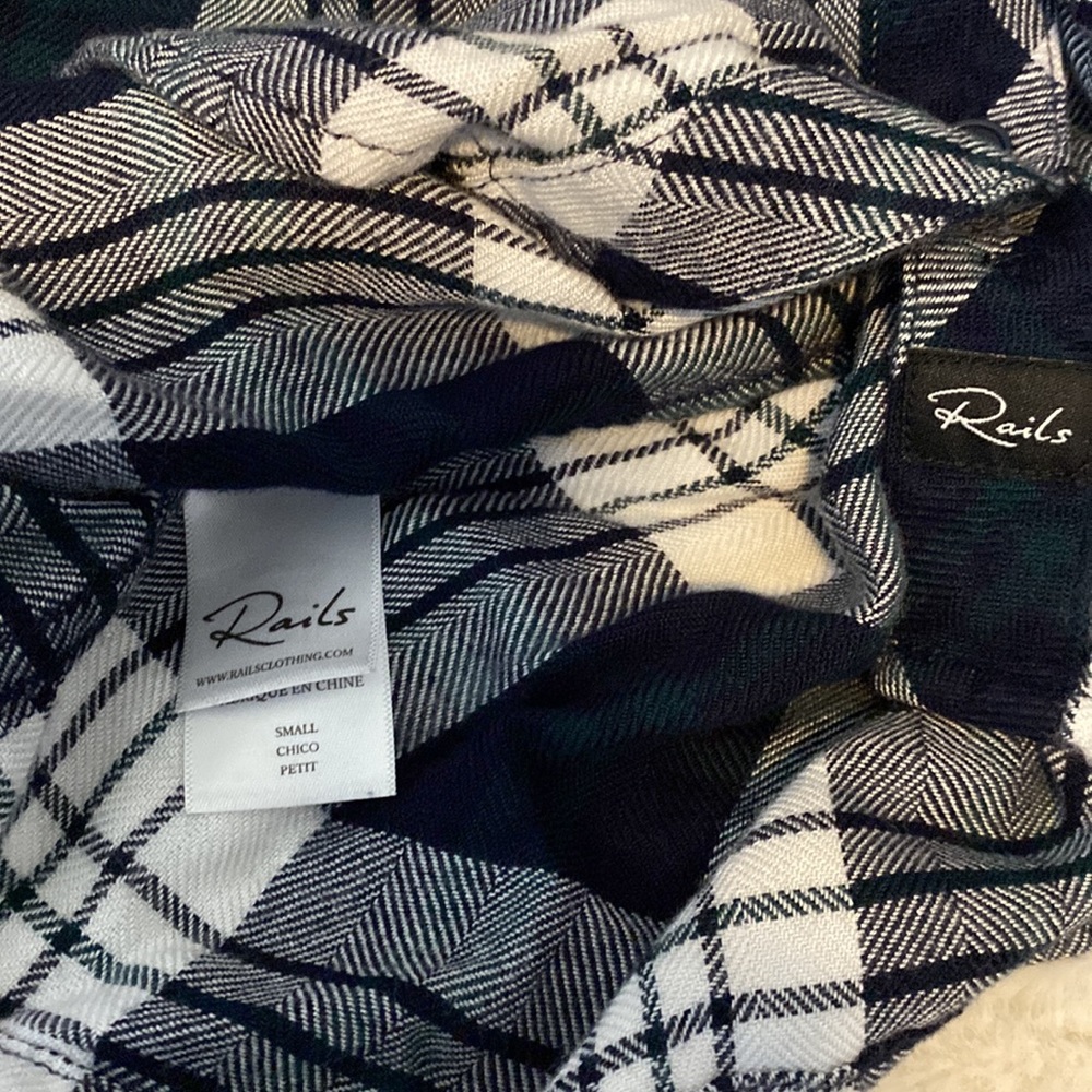 Rails Dylan Plaid Button Up Shirt Nwot! Size S - image 6